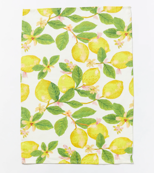 Capri Yellow Tea Towel