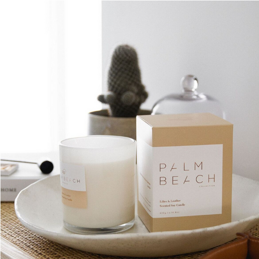 Palm Beach Lillies & Leather Candle