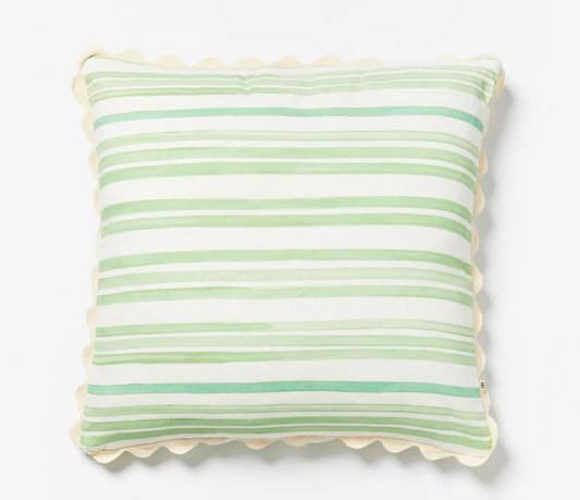 Stripe Cushion Green