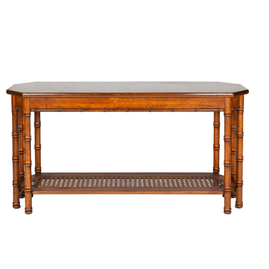 Faux Bamboo Vintage Console