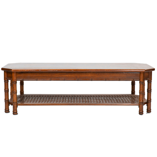 Faux Bamboo Vintage Coffee Table